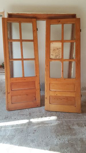 Vand uși duble de lemn  - imagine 2