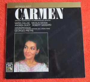 vinil Bizet  Carmen -Maria Callas,Nicolai Gedda(in franceza) impecabil