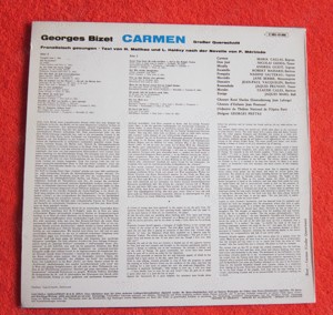 vinil Bizet  Carmen -Maria Callas,Nicolai Gedda(in franceza) impecabil - imagine 3