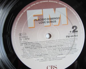 vinil Placido Domingo  -Greatest Love Songs ,Olanda 1988 impecabil - imagine 5