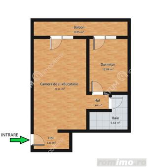 Apartament modern cu 2 camere si balcon etajul 2 zona Selimbar - imagine 8