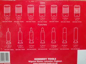 Clește manual găurit tablă, piele groasă și alte materiale KENNEDY Power Punch Kit PPK2812 - imagine 2