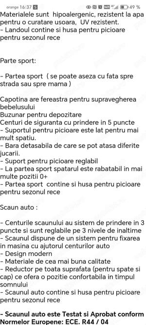 Cărucior Optima Black Gold - imagine 5