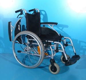 Scaun cu rotile din aluminiu Drive   latime sezut 42 cm - imagine 4