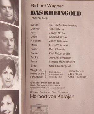 vinil rar Wagner Das Rheingold (Aurul Rinului) 3LP dir.Karajan 1970 impecabil - imagine 7