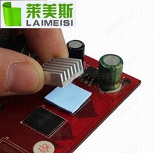 mini radiator aluminiu disipare termica cu banda adeziva, PC, IC, DC - imagine 2