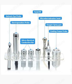 Aparat multifuncțional pentru mezoterapie fără ace, RF, dermabraziune - imagine 2