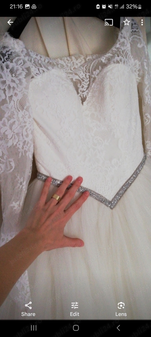 Vand rochie de mireasa printesa - imagine 4