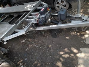 Vand platforma slep Wm Meyer recent adus Germania Lungime 4,70m Inmatriculat Ro troliu electric  - imagine 5