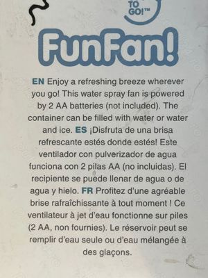 Ventilator portabil cu umidificator puverizator apa rezervor 250 ml - imagine 4