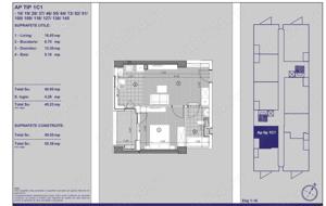 Apartament 2 camere X City Tower 3 Torontalului etaj 16 termen finalizare dec 24 - imagine 6