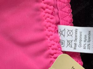 Set lenjerie intima sexy dama roz neon firma Victoria's Secret - imagine 10