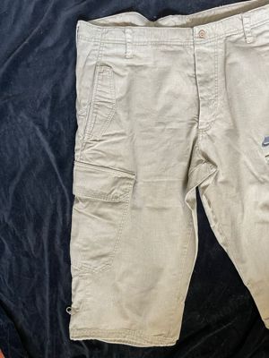 Bermude barbati firma Nike pantaloni trei sferturi bej autentici 7 buzunare - imagine 7