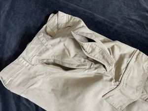 Bermude barbati firma Nike pantaloni trei sferturi bej autentici 7 buzunare - imagine 6