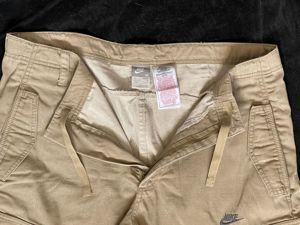 Bermude barbati firma Nike pantaloni trei sferturi bej autentici 7 buzunare - imagine 9