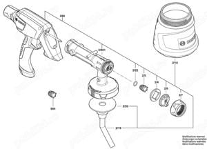 Duze si accesorii pistol vopsit Bosch PFS 1000, PFS 2000, PFS 3000, PFS 5000 - imagine 3