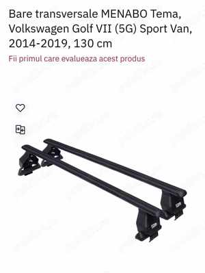 Bare transversale MENABO Tema - otel Golf 7 Sport Van, 5 usi 2014 2019