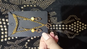 Set Cadou! Set bijuterii Fashion Colier+Cercei cu inimioare, Handmade - imagine 7