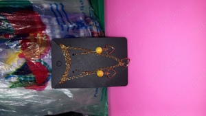 Set Cadou! Set bijuterii Fashion Colier+Cercei cu inimioare, Handmade - imagine 4