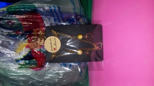 Set Cadou! Set bijuterii Fashion Colier+Cercei cu inimioare, Handmade - imagine 5