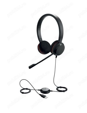 Casti cu microfon Jabra EVOLVE 20 MS Stereo, USB-A, Black - imagine 2