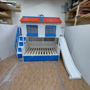 TRANSPORT GRATUIT.Pat etajat-supraetajat tip casuta cu toboganCod 2810 - imagine 10