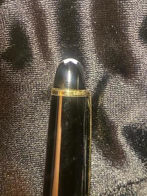 Stilou Montblanc Meisterstuck Solitaire 144 negru 14K - imagine 5