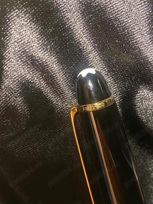 Stilou Montblanc Meisterstuck Solitaire 144 negru 14K - imagine 4