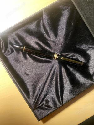 Stilou Montblanc Meisterstuck Solitaire 144 negru 14K - imagine 7