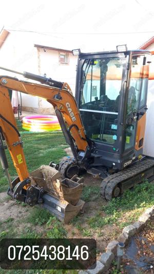 Miniexcavator de inchiriat pentru diverse lucrari - imagine 2