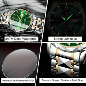 Ceas Barbati Ieftin de Firma. Ceas Dama. Ceas Cu Cuarț, Nou - Garantie, Rezistent La Apă - imagine 3