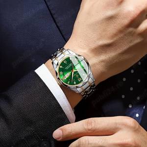 Ceas Barbati Ieftin de Firma. Ceas Dama. Ceas Cu Cuarț, Nou - Garantie, Rezistent La Apă - imagine 2