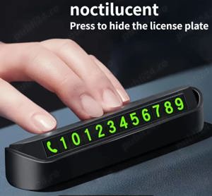 Suport auto numar telefon parcare temporara - imagine 2