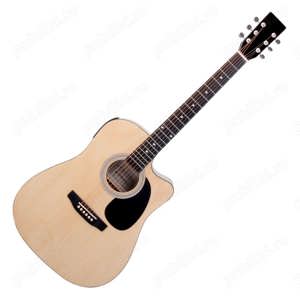 Set chitara electro-acustica acordor integrat Classic Cantabile WS-10NAT-CE - imagine 2