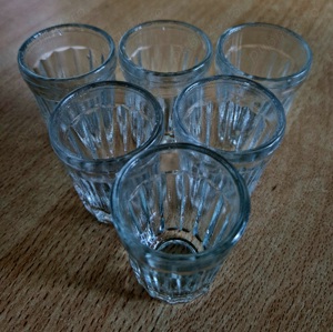 6 pahare mici sticla shot   tarie - imagine 5