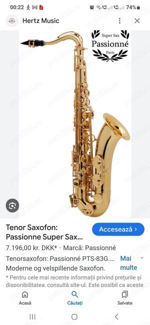 Saxofon tenor super sax passionne. - imagine 3