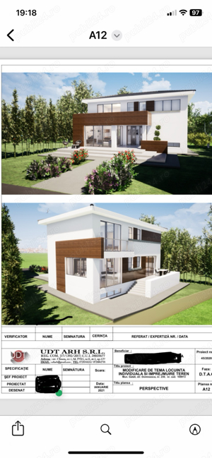 De vanzare : Teren 445 mp + Proiect + AutorizConstruire - imagine 2