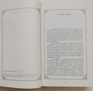 Petofi Sandor - Poezii alese (perioada 1842-1849), Editura HELICON 1996, 813pag - imagine 4