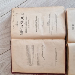 Curs de matematica 1876 si Curs de mecanica in limba franceză  - imagine 4