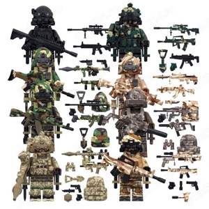 Set 8 Minifigurine tip Lego SWAT Special Alpha Forces
