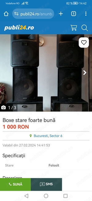 Boxe pasive. Stare super bună   