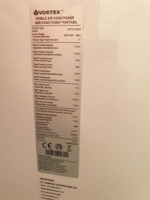 Climă portabilă Vortex  12000 btu inverter - imagine 3