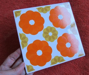 placa ceramica portelanata colectie Villeroy and Boch anii 1960