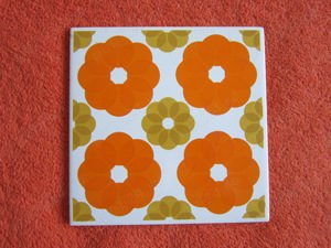 placa ceramica portelanata colectie Villeroy and Boch anii 1960 - imagine 2