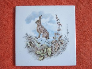 cadou rar Iepuras placa ceramica vintage colectie Villeroy and Boch semnata - imagine 4