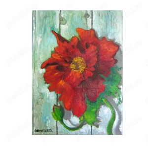 Tablouri flori pictate manual - imagine 2