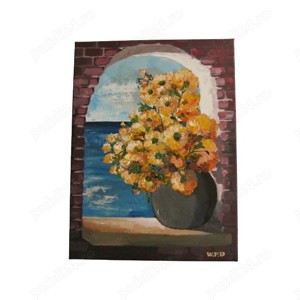 Tablouri flori pictate manual - imagine 8