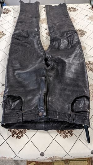 Vand pantaloni moto din piele  - imagine 5