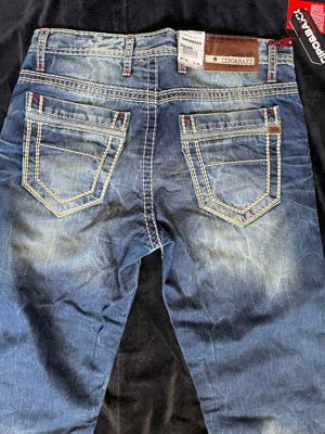 Blugi prespalati barbati regular fit Cipo&Baxx - imagine 2