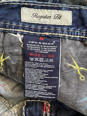 Blugi prespalati barbati regular fit Cipo&Baxx - imagine 10